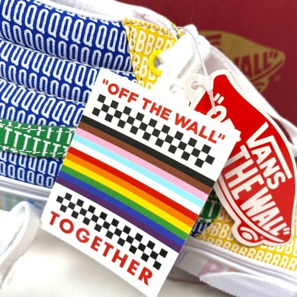 💖MEGA SALE💖VANS PRIDE LGBTQ+ Authentic Men’s Sneakers VN0A3WM33WJ Sk8-Mid - Picture 2 of 12